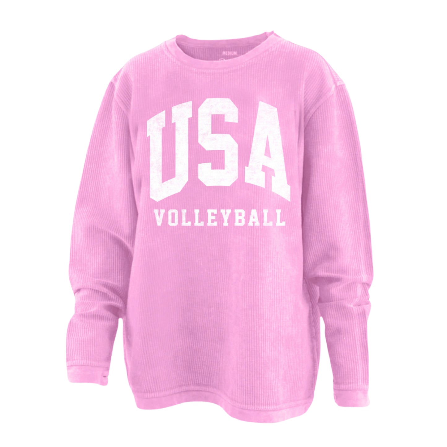 USA Volleyball Bubble Gum Pink Corded Crew