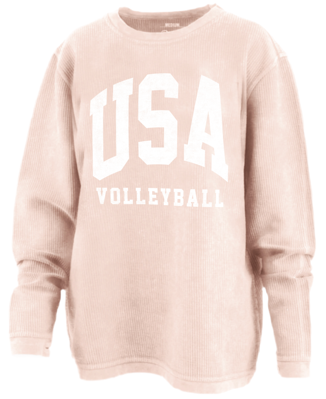 USA Volleyball Light Pink Corded Crew – Olympusapparel