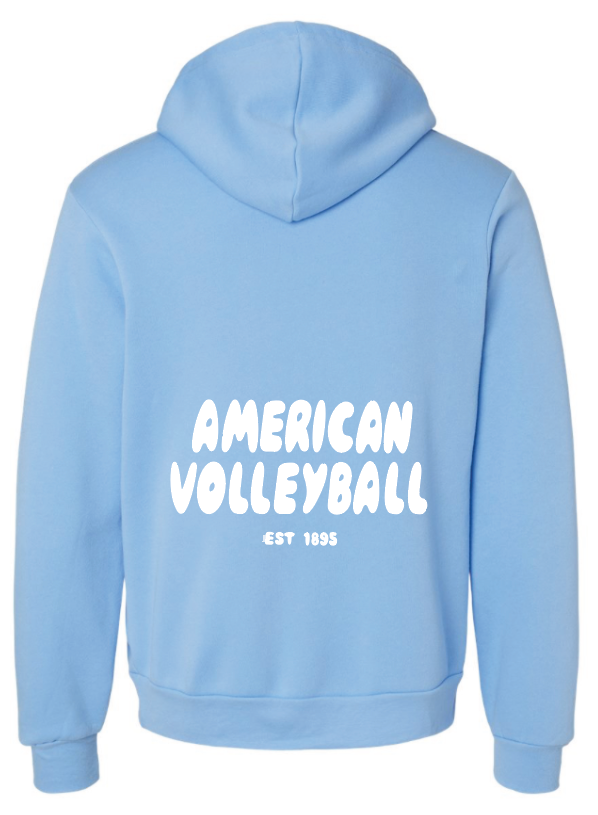 Baby Blue American Volleyball Hoodie