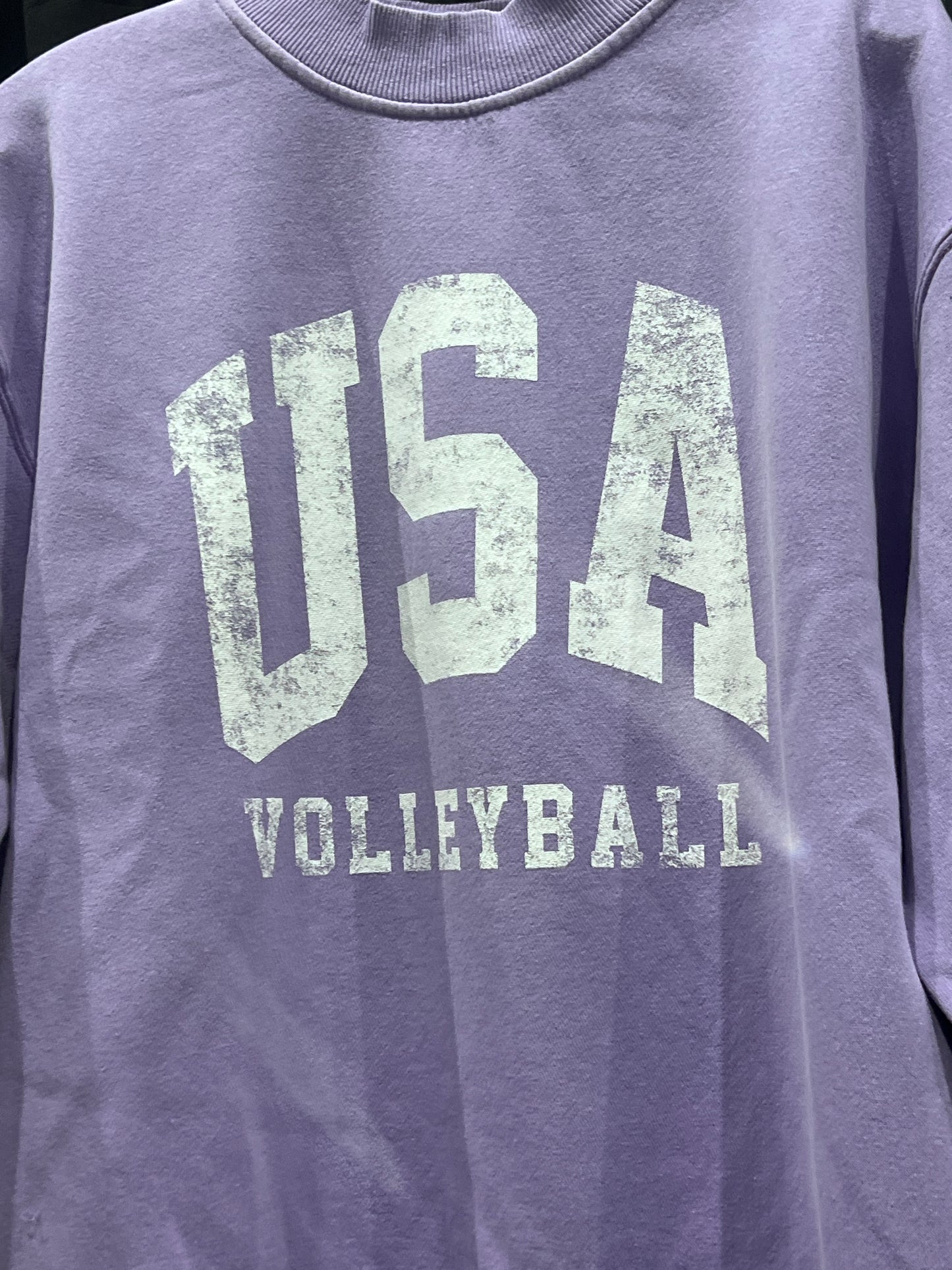 USA Volleyball OG Purple Mock Neck
