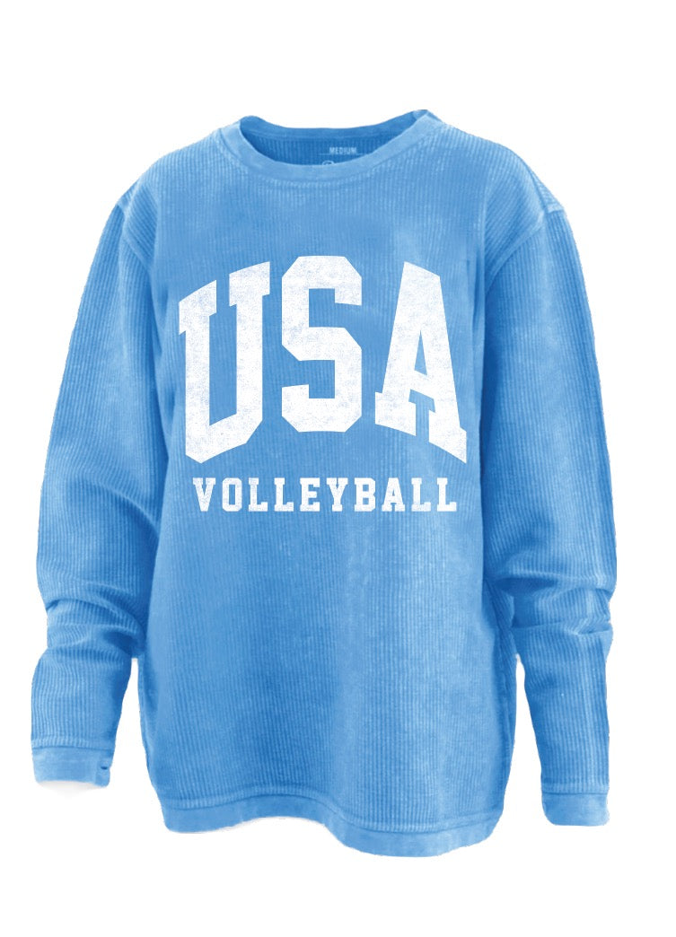 USA Volleyball Royal Corded Crew