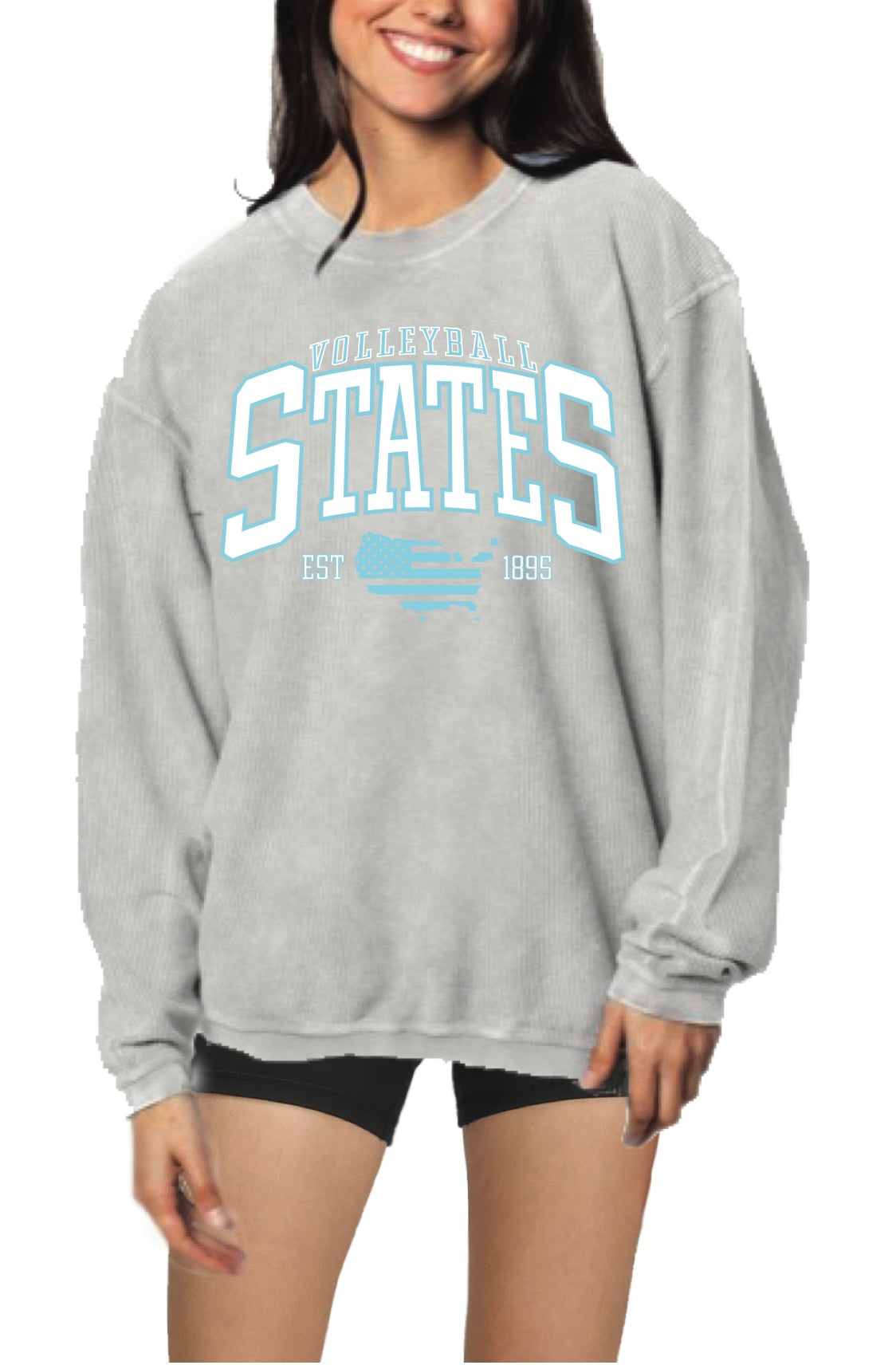 States Volleyball Vintage Steel Corded Crew