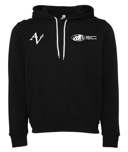 Classic Black Volleyball Hoodie