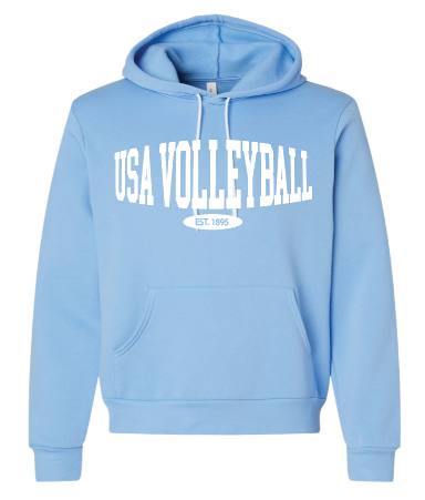 Baby Blue USA Volleyball Hoodie