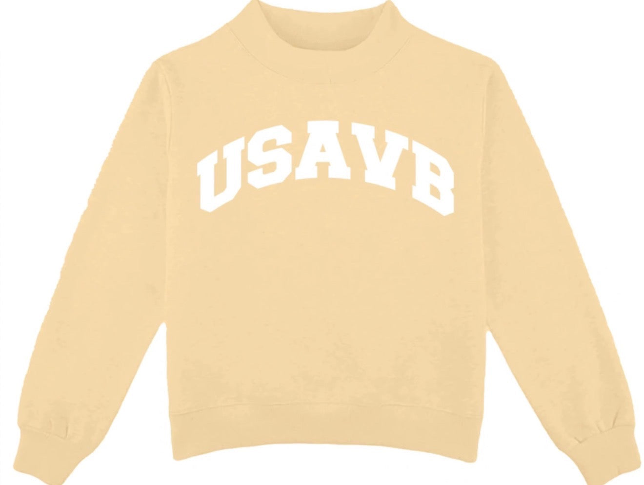 USAVB Yellow Mockneck