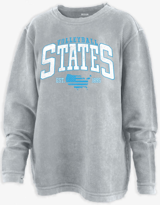 States Volleyball Vintage Steel Corded Crew