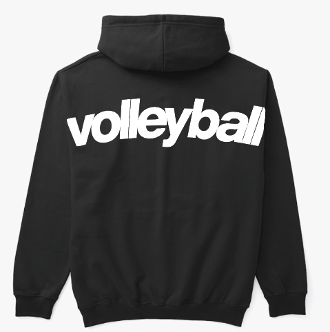 Classic Black Volleyball Hoodie