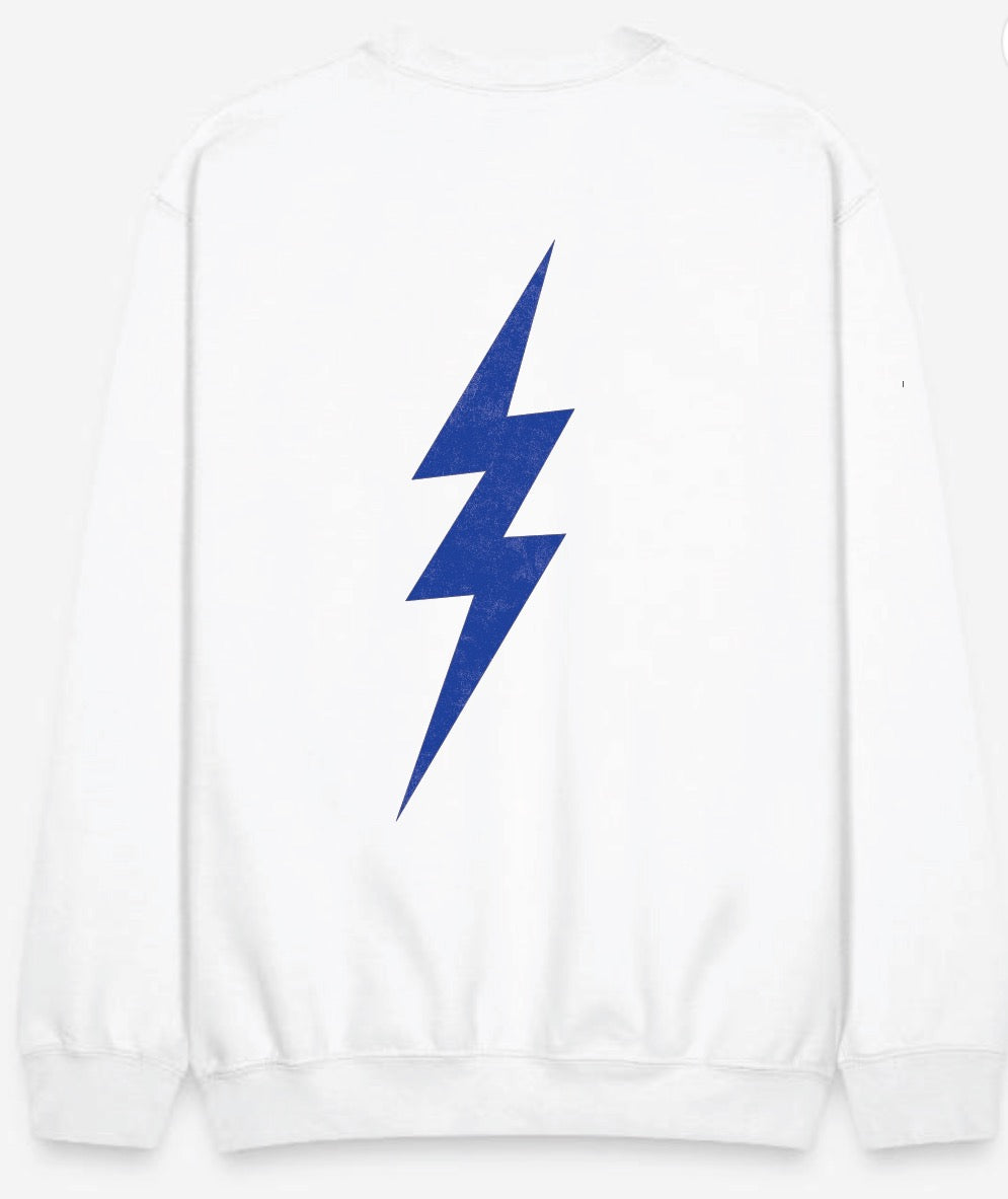 Charge White Corded Crew